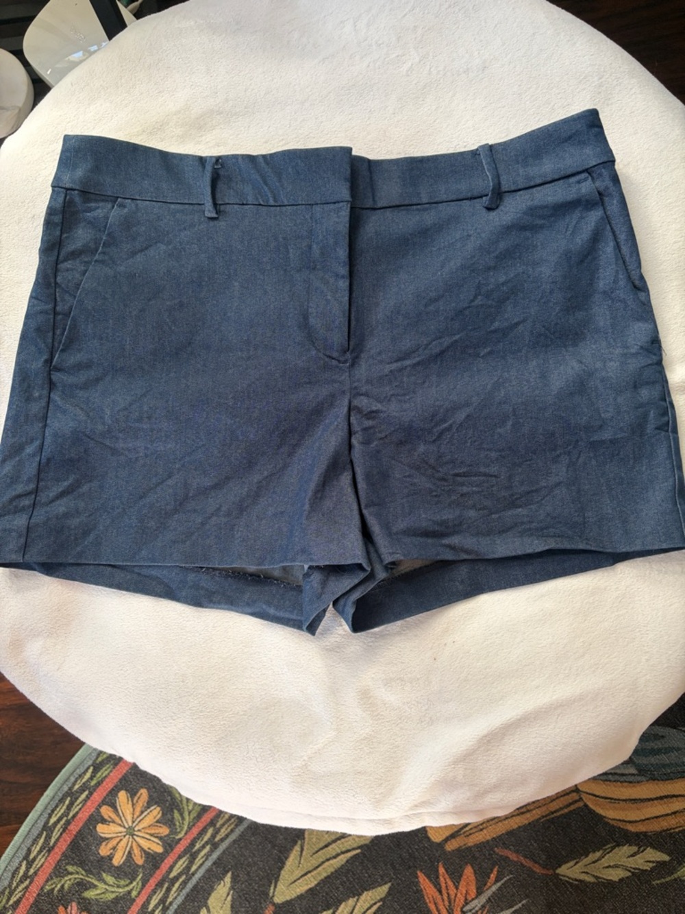 LOFT Navy Blue Tailored Shorts